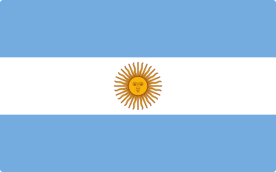 Bandeira da Argentina.