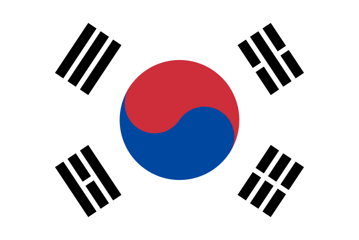 韩国国旗。.