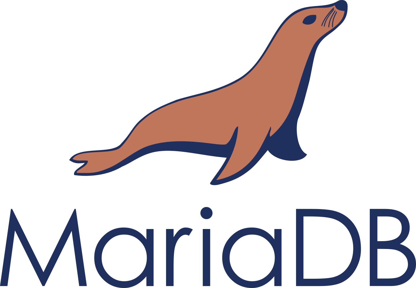 MariaDB 标志。.